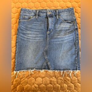 Universal Thread Blue Pencil Skirt Knee-Length Casual